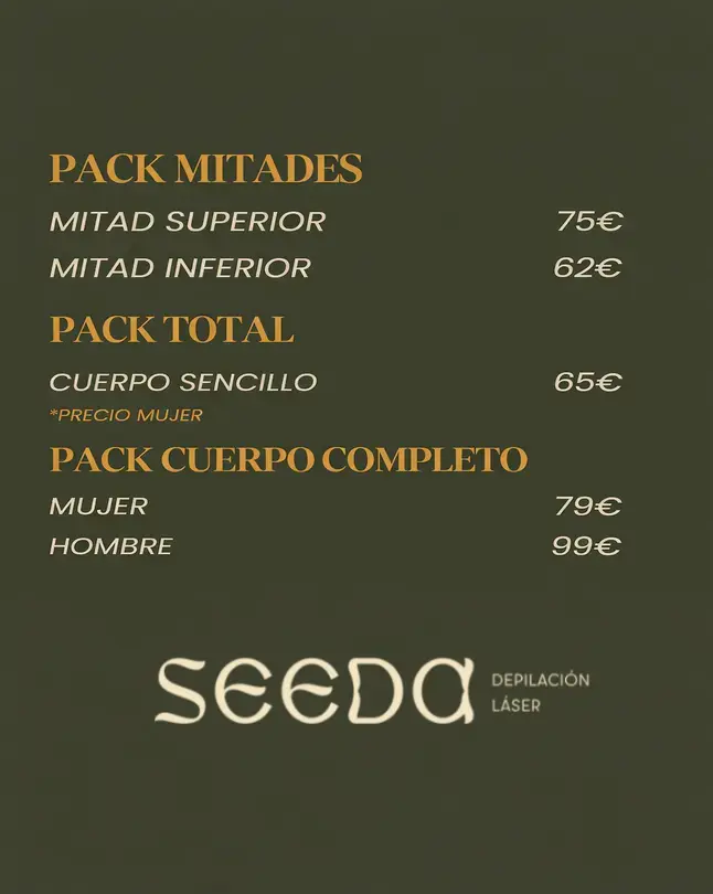 Pack corporal de depilacion laser