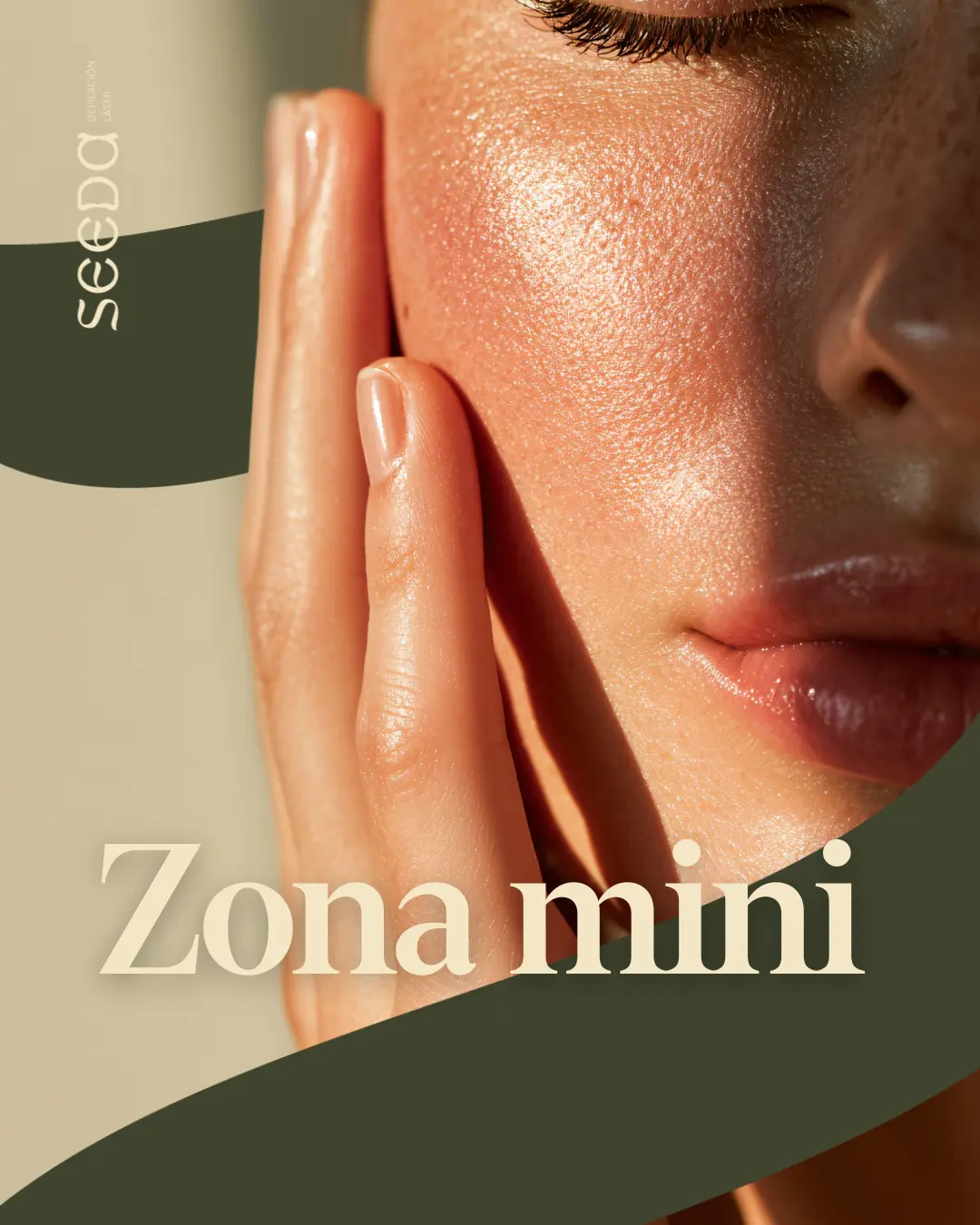 Zonas mini de depilación láser