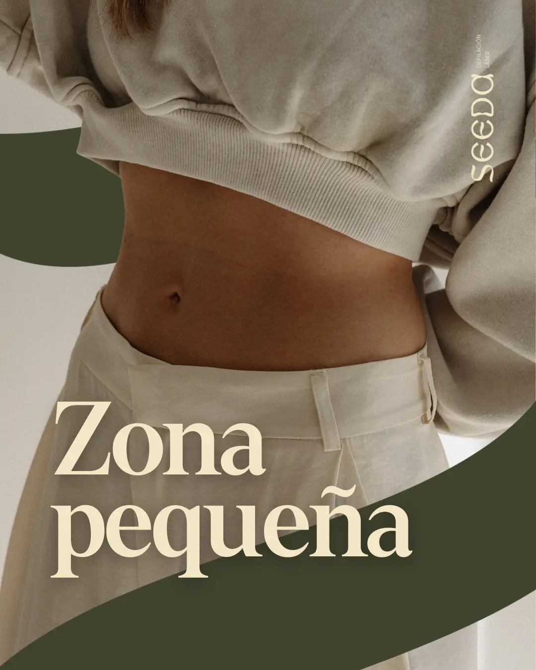 Zonas pequeñas de depilación láser